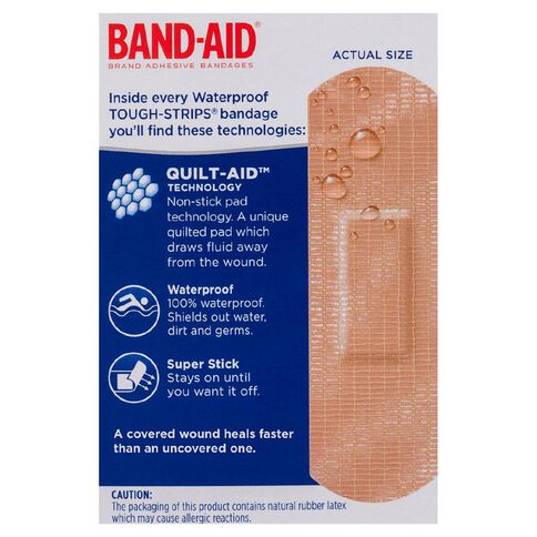 Band Aid Tough Strips Waterproof 20 Pack