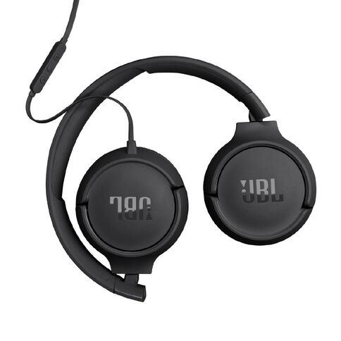JBL Tune 520C USB-C Wired On-Ear Headphones Black