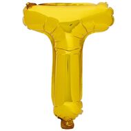 Artwrap Foil Balloon T Gold 35cm