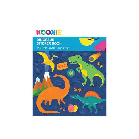 Kookie Mini Sticker Book 12 Sheets Dinosaur
