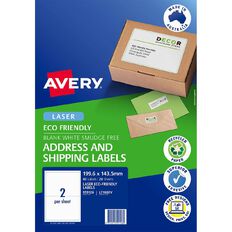 Avery Eco Friendly Labels Laser 40 Labels 199.6mm x 43.5mm