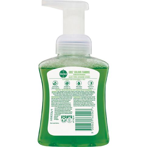 Dettol Kids Colour Foaming Hand Wash Aloe Vera 250ml