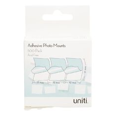 Uniti Photo Mounts White 500 Pack