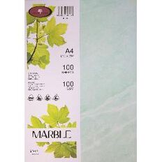 Direct Paper Marble Paper 100gsm 100 Pack Green A4