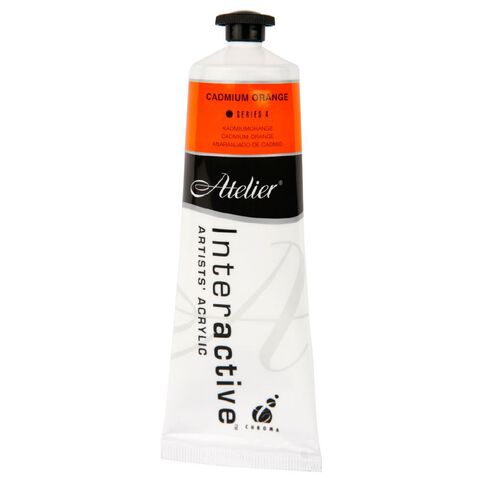 Atelier S4 Acrylic Paint Cadmium Orange 80ml