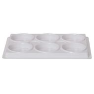 Uniti Plastic Palette 6 Cups White White