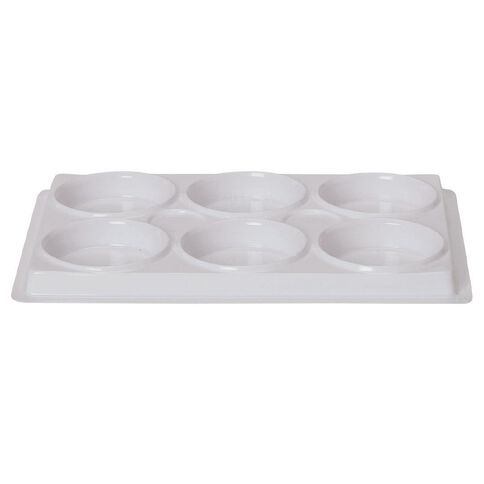 Uniti Plastic Palette 6 Cups White White