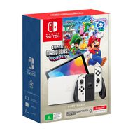 Nintendo Switch OLED Super Mario Bros Wonder + 12m Switch Online Bundle