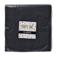Party Inc Napkins Black 2 Ply 50 Pack Black