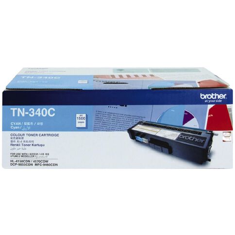 Brother Toner TN340 Cyan (1500 Pages)