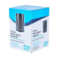Living & Co Pedal Bin Black 3L