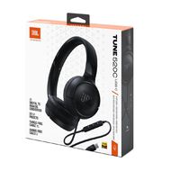 JBL Tune 520C USB-C Wired On-Ear Headphones Black