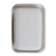Living & Co Ceramic Butter Dish 18 x 13cm White