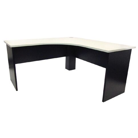 Zealand Sonic Workstation 1500w x 600d x1500w x 600d White/Charcoal