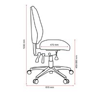 Buro Seating Aura Ergo Plus Charcoal