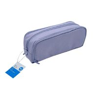WS Ws Pencil Case With 3 Zips Purple Mid