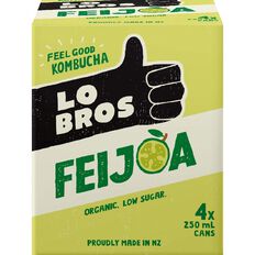 Lo Bros Kombucha Feijoa 250ml 4 Pack