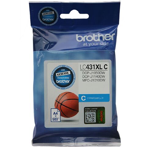 Brother LC431XLC Ink Cyan 500 Pages