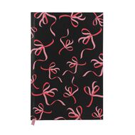 Uniti Bow Hardback Notebook Black/Pink