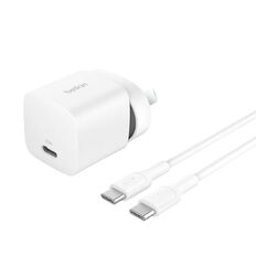 Belkin Boostcharge Single USB-C Wall Charger 25W White