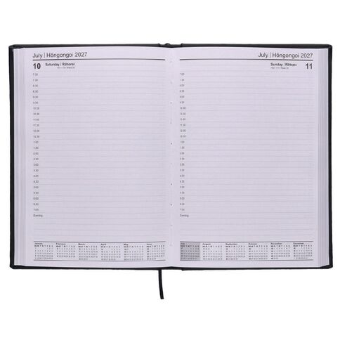 WS 2027 Diary A5 Day to Page Black