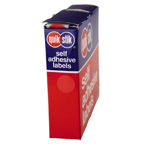Quik Stik Labels MC14 Dot Labels Red 1050 Pack