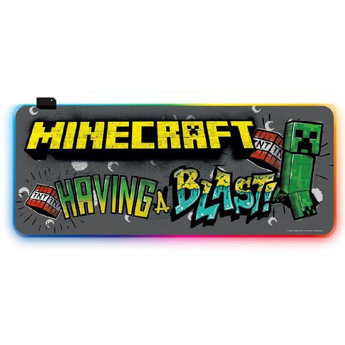 Minecraft Blast XL RGB Gaming Mouse Pad