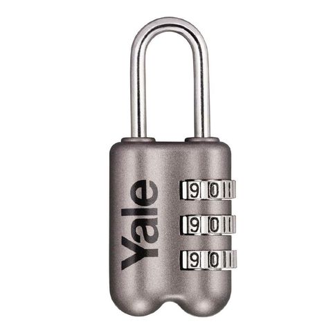 Yale Travel Padlock 3 Wheel Combination 23mm