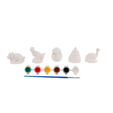 Uniti Craft Kids Plaster Painting Kit 5 Pieces 3D Dinosaur