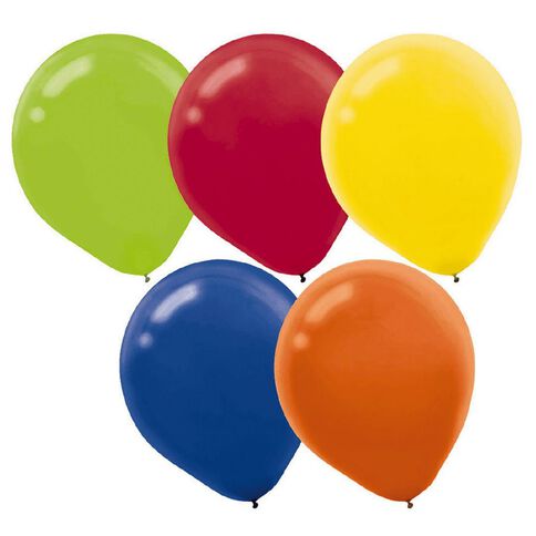 Amscan Bright Colours Latex Balloons 30cm Assorted 15 Pack