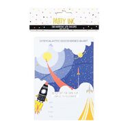 Party Inc Star Invitations with Envelopes 17.5cm x 12.5cm 8 Pack