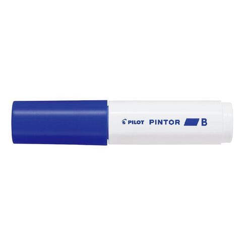Pilot Pintor Chisel 8.0mm Broad Tip Marker Blue Blue Mid