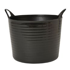 Living & Co Round Flexi Tub Black 42L