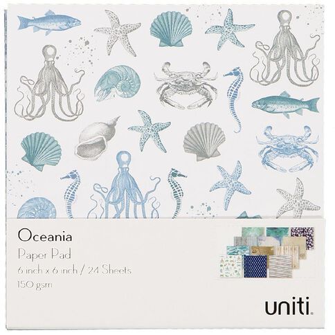 Uniti Oceania Designer Paper 6in x 6in 24 Sheets