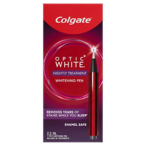 Colgate Optic White Nightly Treatment Whitening Wand 3% 1 Pack 2.5ml