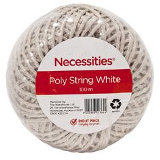 WS Poly String 100m White