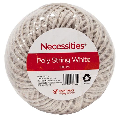 WS Poly String 100m White