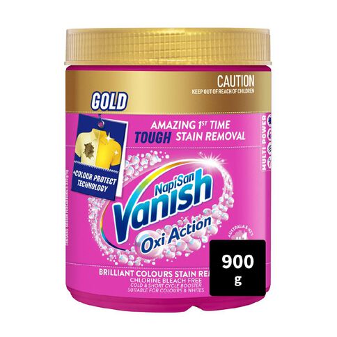Vanish Napisan Oxi Action Gold Stain Remover Powder Laundry Booster 900g