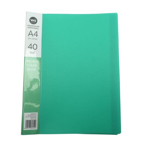 WS Colour Pop Clearbook Premium 40 Page Green