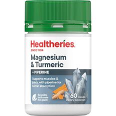 Healtheries Magnesium + Tumeric 60s