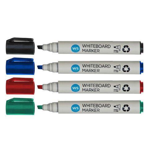 WS Whiteboard Marker Assorted 12 Pack