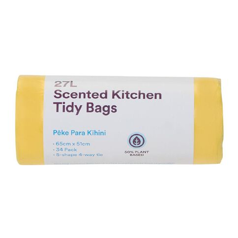 Living & Co 50% Plant-Based Scented Kitchen Tidy Bag 27L 34 Pack