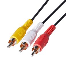 Tech.Inc 3RCA Plug to 3RCA Plug Cable 1.5m