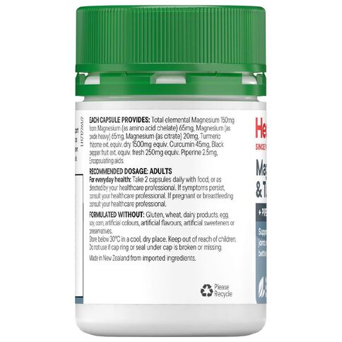 Healtheries Magnesium + Tumeric 60s