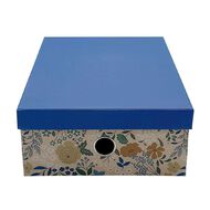 Uniti Blossom Storage Box Floral Blue