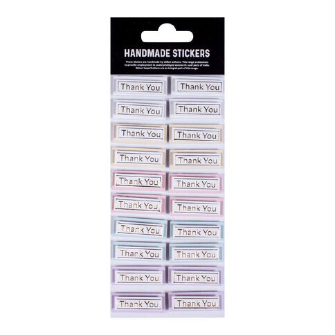 3D Handmade Embellishment - Sparkly Thank You 20Pc Little Birdie