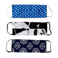 Anna Stretton Teen Dual Layer Fabric Face Mask Multicolour 3 Pack