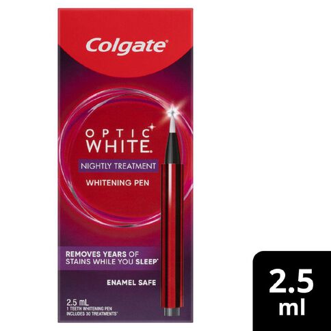 Colgate Optic White Nightly Treatment Whitening Wand 3% 1 Pack 2.5ml