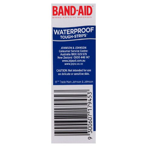 Band Aid Tough Strips Waterproof 20 Pack