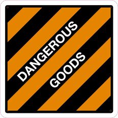 WS Dangerous Goods Sign Large 600mm x 600mm